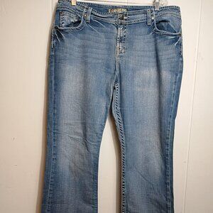 BKE Wendi Stretch Straight Leg Jeans Womens 38x33 Medium Denim Pant